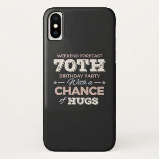Funda Para iPhone X Divertidos 70 cumpleaños