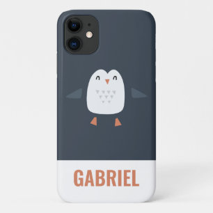 Funda Para iPhone 11 divertidos y divertidos niños pingüinos personaliz