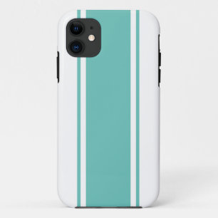 Funda Para iPhone 11 Diviértete con las rayas de carreras anchas acuáti
