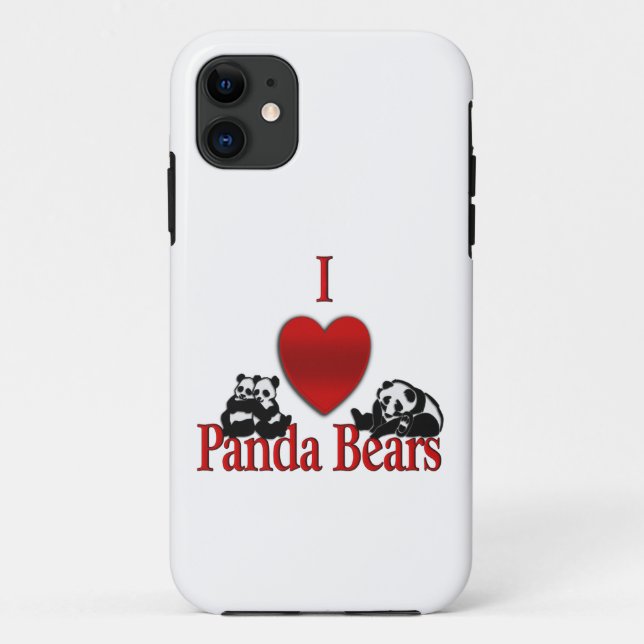 Funda De Case-Mate Para iPhone Diviértete con Osos Panda (Reverso)