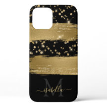 Diviértete femenino con Glitter dorado y negro y m