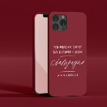 Funda Para iPhone 13 Divorcio Fuiste mi taza de té rojo cereza moderna<br><div class="desc">Divorciado,  separado o nuevo amigo gracioso Tú fuiste mi taza de té pero ahora bebo champán cereza moderna tipografía rojiza,  borgoña y blanca un regalo único y simple</div>