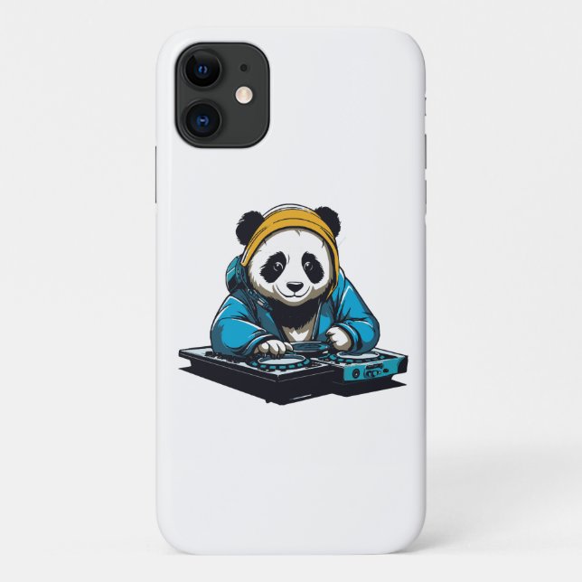 Funda De Case-Mate Para iPhone DJ Kawaii Panda (Reverso)
