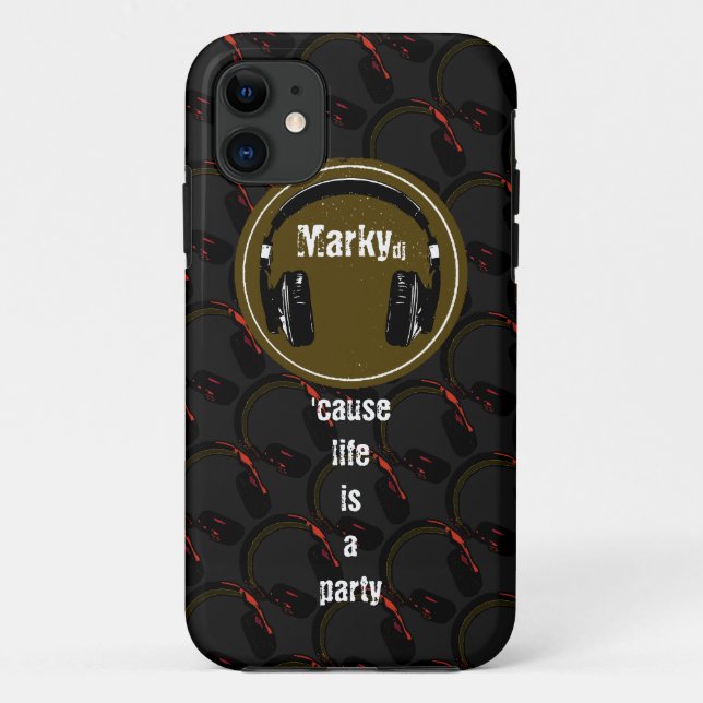 Funda De Case-Mate Para iPhone dj personalizado (Reverso)