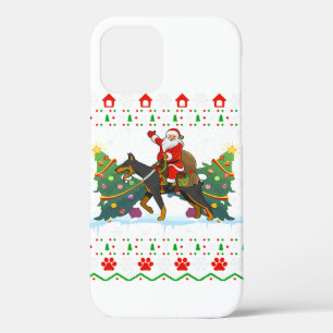 Funda Para iPhone 12 Doberman Dog Lover Xmas Navidades feos