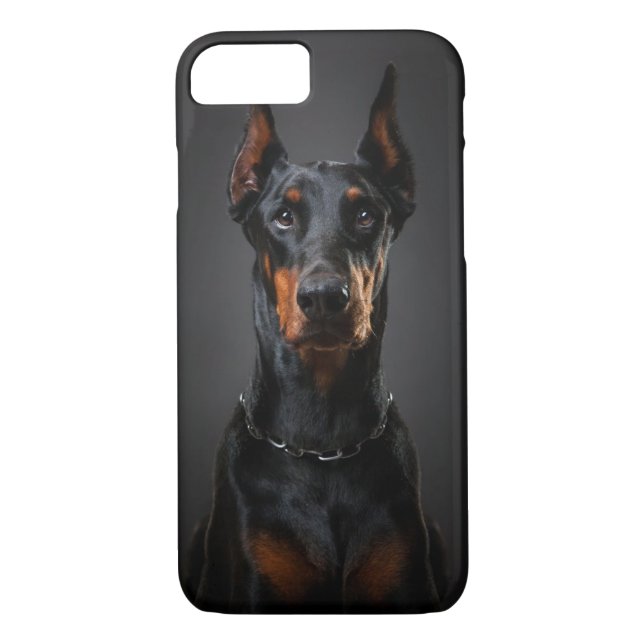 Funda De Case-Mate Para iPhone Doberman iPhone 7, apenas ahí (Reverso)