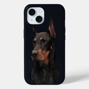 Funda Para iPhone 15 Doberman Pinscher