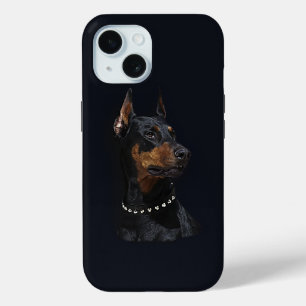 Funda Para iPhone 15 Doberman Pinscher