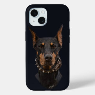Funda Para iPhone 15 Doberman Pinscher