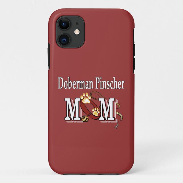 Funda De Case-Mate Para iPhone Doberman Pinscher Mom Gifts (Reverso)