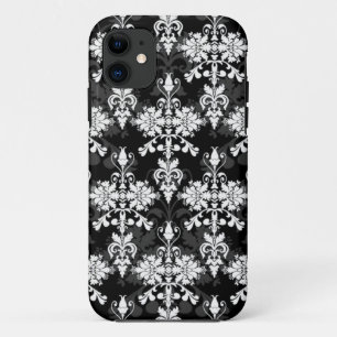 Funda Para iPhone 11 Doble Damasco Negro y Blanco