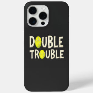 Funda Para iPhone 15 Pro Max Doble problema: divertidas pistas de tenis