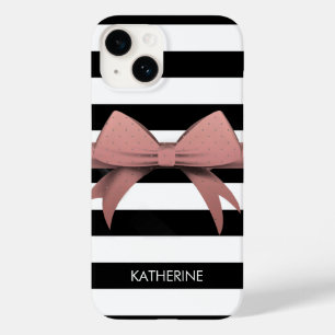 Funda Para iPhone 14 De Case-Mate Doble y franjas de Rosa