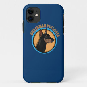 Funda Para iPhone 11 Dog doberman pinscher