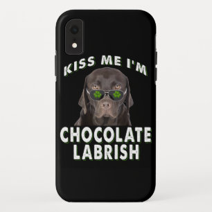 Funda Para iPhone XR Dog Lover   Bésame soy Labrish de chocolate