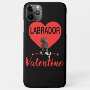 Funda Para iPhone 11 Pro Max Dog Lover   Labrador es mi Valentín