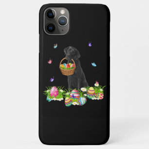 Funda Para iPhone 11 Pro Max Dog Lover Perro conejo negro de Labrador y huevo