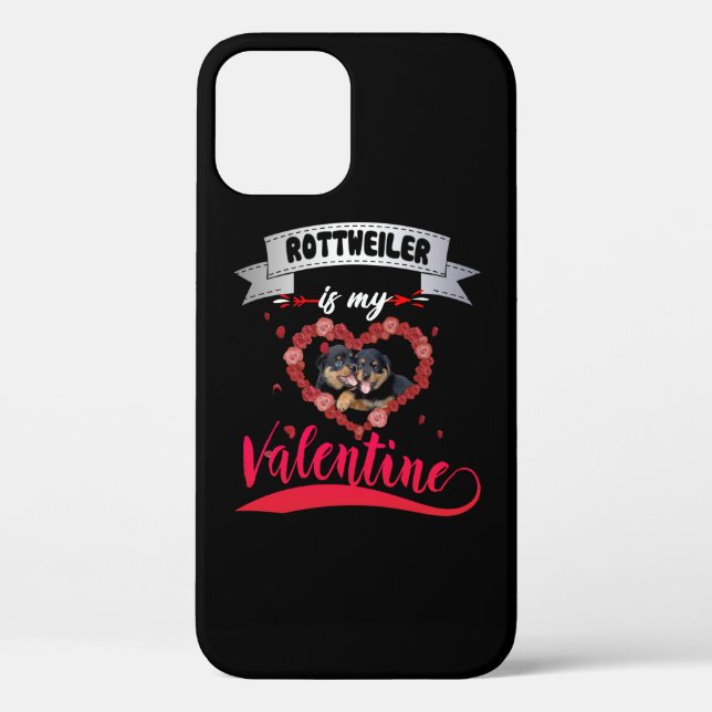 Funda De Case-Mate Para iPhone Dog Lover | Rottweiler Es Mi Valentín (Reverso )
