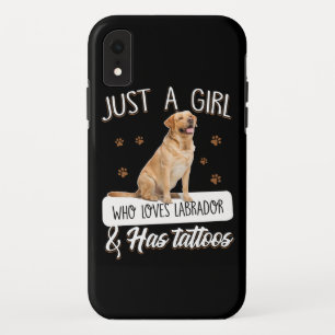 Funda Para iPhone XR Dog Lover   Sólo Un Chica que ama los tatuajes del