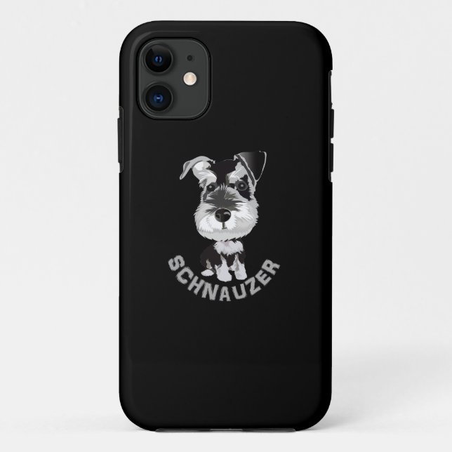 Funda De Case-Mate Para iPhone Dog Schnauzer (Reverso)