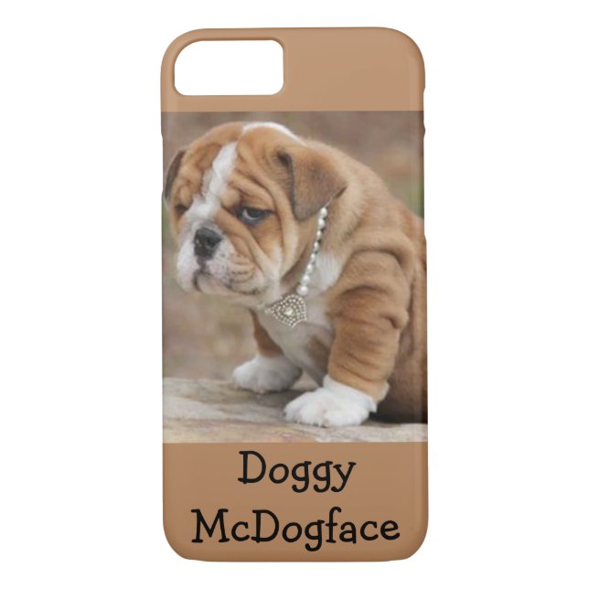 Funda De Case-Mate Para iPhone Dogo del inglés de McDogface del perrito (Reverso)