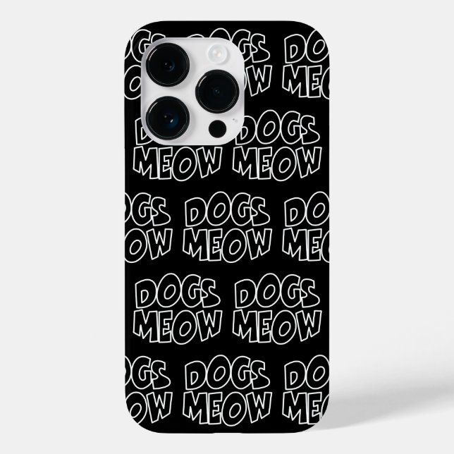 Funda De Case-Mate Para iPhone Dogs Meow (Reverso )