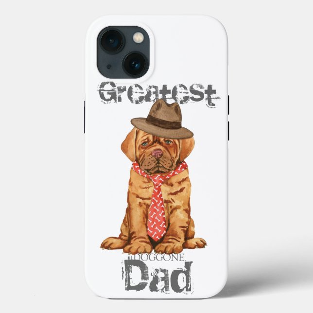 Funda De Case-Mate Para iPhone Dogue de Bordeaux Dad (Reverso )