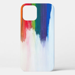 Funda Para iPhone 12 Dolor abstracto amarillo, naranja, rojo, verde y a