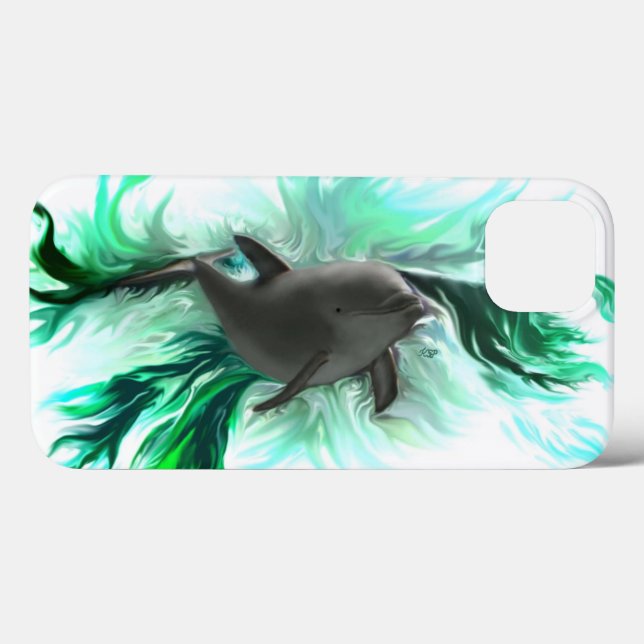 Funda De Case-Mate Para iPhone Dolphin Baby (Reverso (Horizontal))