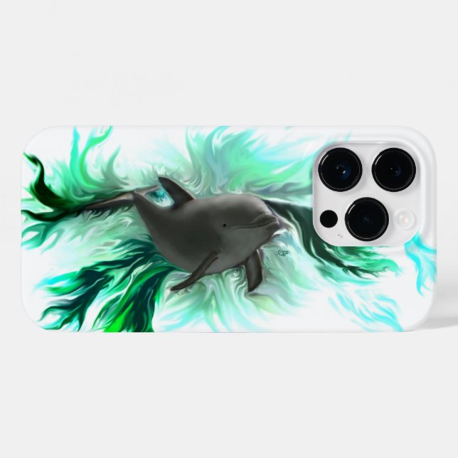 Funda De Case-Mate Para iPhone Dolphin Baby (Reverso (Horizontal))