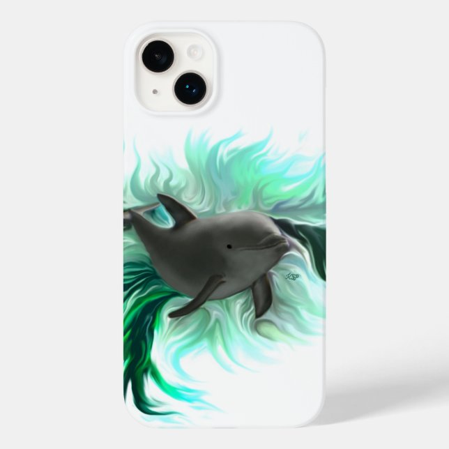 Funda De Case-Mate Para iPhone Dolphin Baby (Reverso )