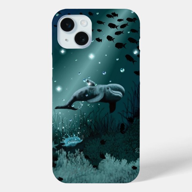 Funda De Case-Mate Para iPhone Dolphin Dream (Reverso )