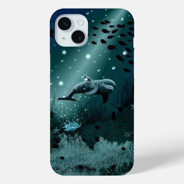 Funda De Case-Mate Para iPhone Dolphin Dream (Reverso )