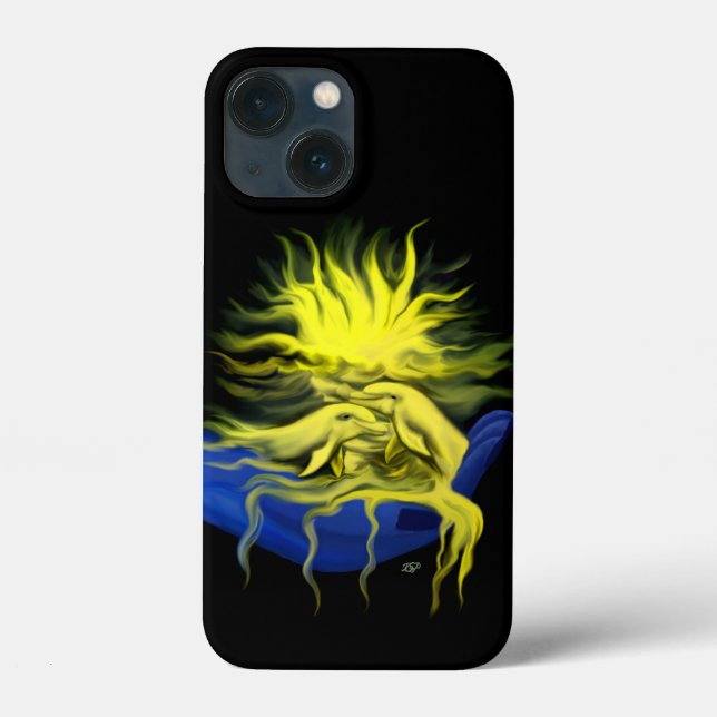 Funda De Case-Mate Para iPhone Dolphin Love (Reverso )