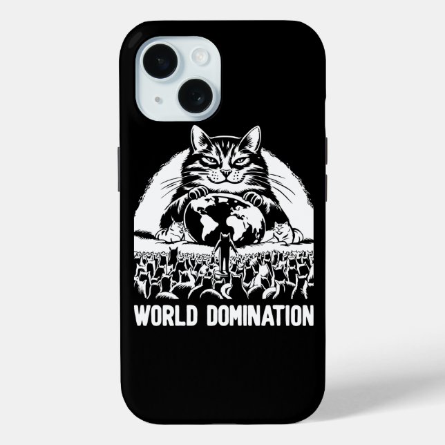 Funda De Case-Mate Para iPhone Dominación mundial 1 (Reverso )