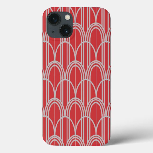 Funda De Case-Mate Para iPhone Dominios Art Deco (Reverso)