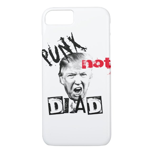 Funda De Case-Mate Para iPhone DONALD TRUMP - ¡PUNX no está muerto! (Reverso)