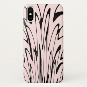 Funda Para iPhone X Donde el arte se encuentra con el pensamiento negr