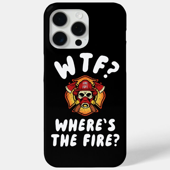 Funda De Case-Mate Para iPhone ¿Dónde está el bombero? (Reverso )