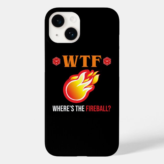 Funda De Case-Mate Para iPhone ¿Dónde está la bola de fuego? (Reverso )