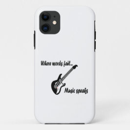 Funda Para iPhone 11 Donde las palabras fallan, la música habla