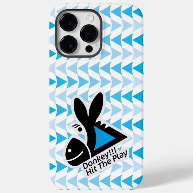 FUNDA DE Case-Mate PARA iPhone DONKEY !!! HIT THE PLAY BY MASANSER PIXELAT (Reverso )