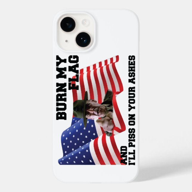 Funda De Case-Mate Para iPhone Don't burn my flag  (Reverso )