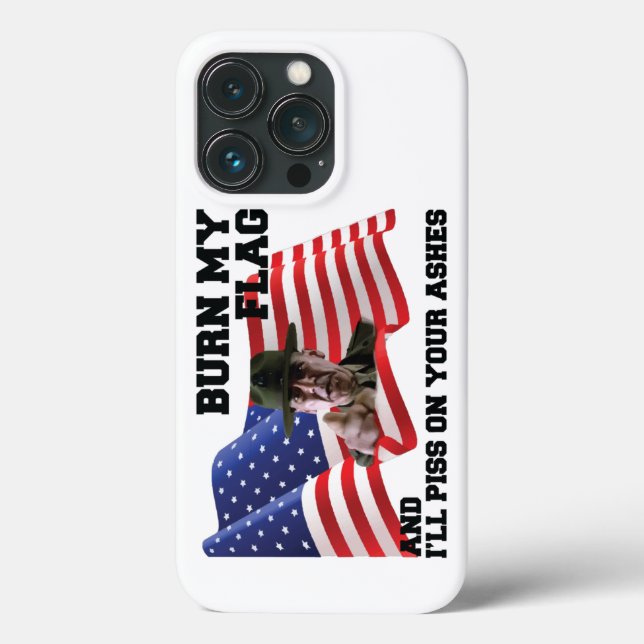 Funda De Case-Mate Para iPhone Don't burn my flag  (Reverso )