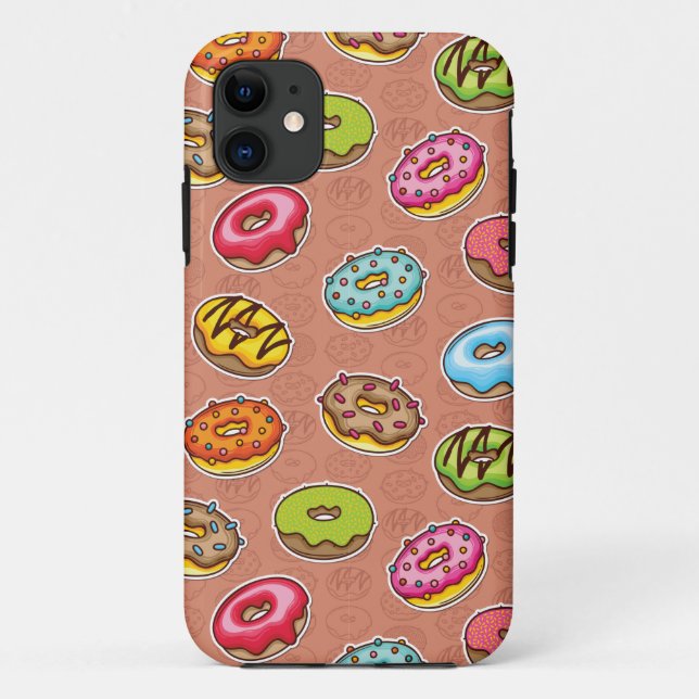 Funda De Case-Mate Para iPhone Dónuts (Reverso)
