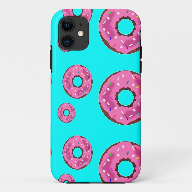Funda De Case-Mate Para iPhone Donuts de crema rosa (Reverso)