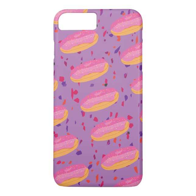 Funda De Case-Mate Para iPhone Donuts de fresa (Reverso)