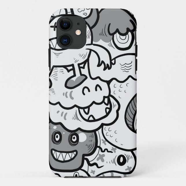Funda De Case-Mate Para iPhone Doodle (Reverso)
