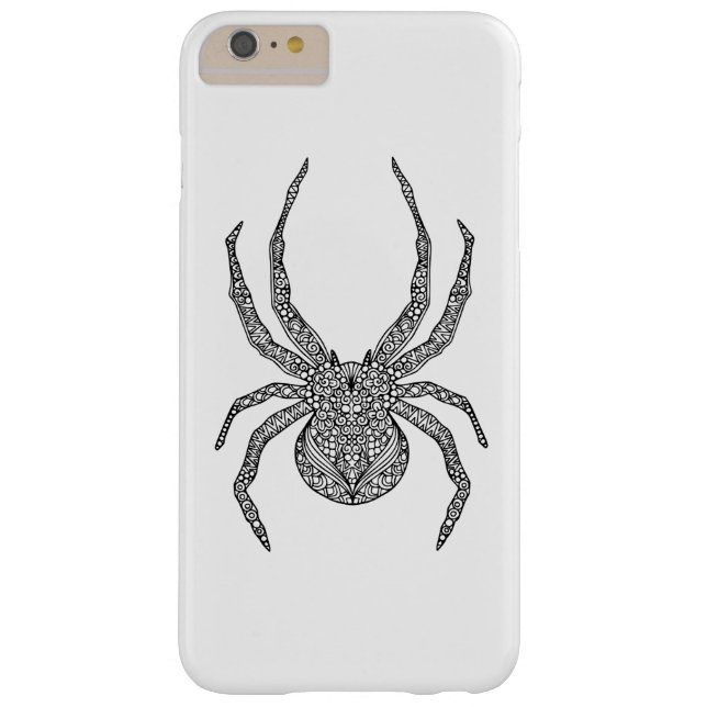 Funda De Case-Mate Para iPhone Doodle de la araña (Reverso)