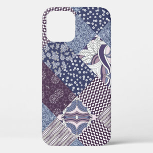 Funda Para iPhone 12 Doodle De Patchwork: Viejo Boho Seamless.